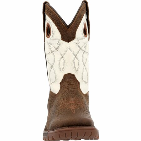 Rocky Big Kid's Legacy 32 Western Boot, DARK BROWN, M, Size 6.5 RKW0388Y